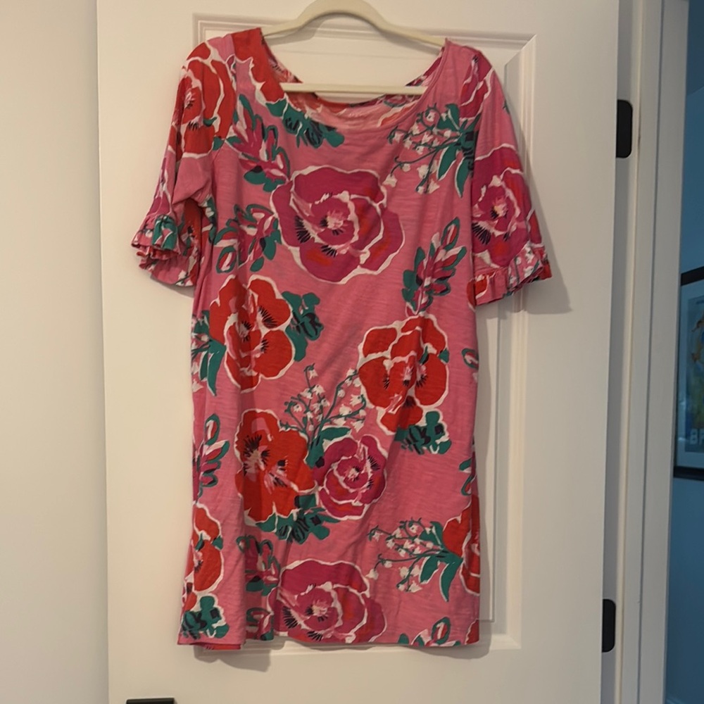Floral Pink and Red Lily Pulitzer Dress